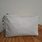 Bolso bandolera DOBRA piel blanco puntos relieve