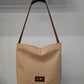 Bolso IGUÑA piel avestruz beige