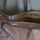 Bolso shopper VEGA XL piel brillante tornasolada beige
