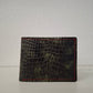 Cartera hombre piel grabado serpiente camuflaje