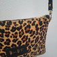 Bolso bandolera DOBRA piel con pelo leopardo amarillo y negro