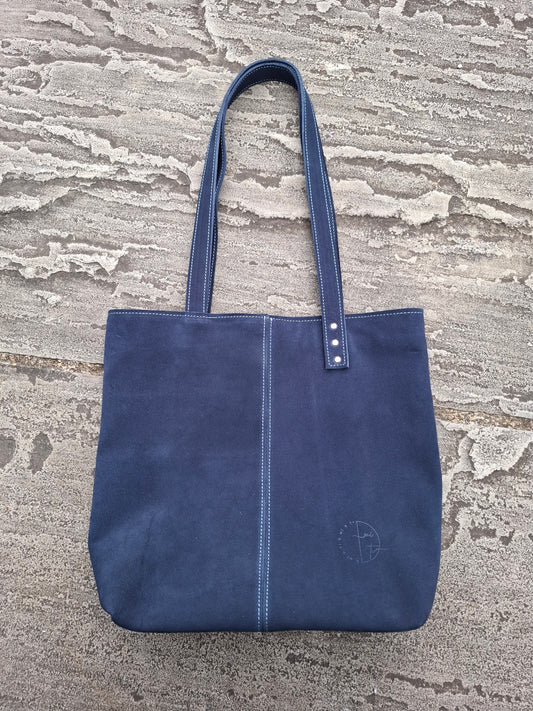 Bolso RAOS serraje azul marino