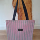 Bolsa IGUÑA rayas rosa y verde